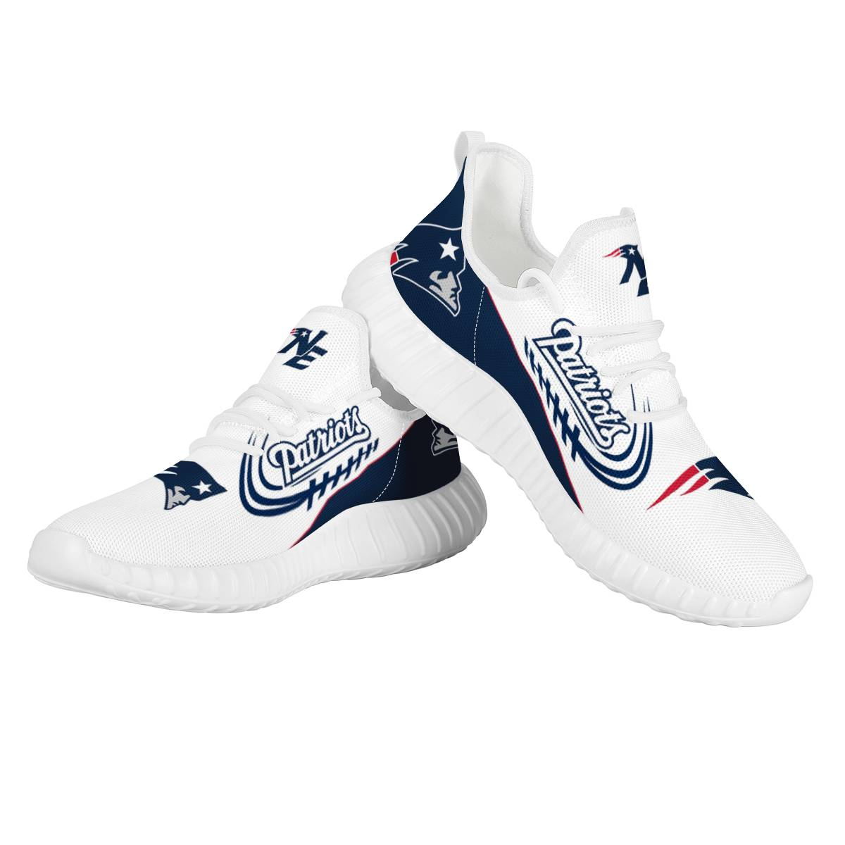 Women's New England Patriots Mesh Knit Sneakers/Shoes 012